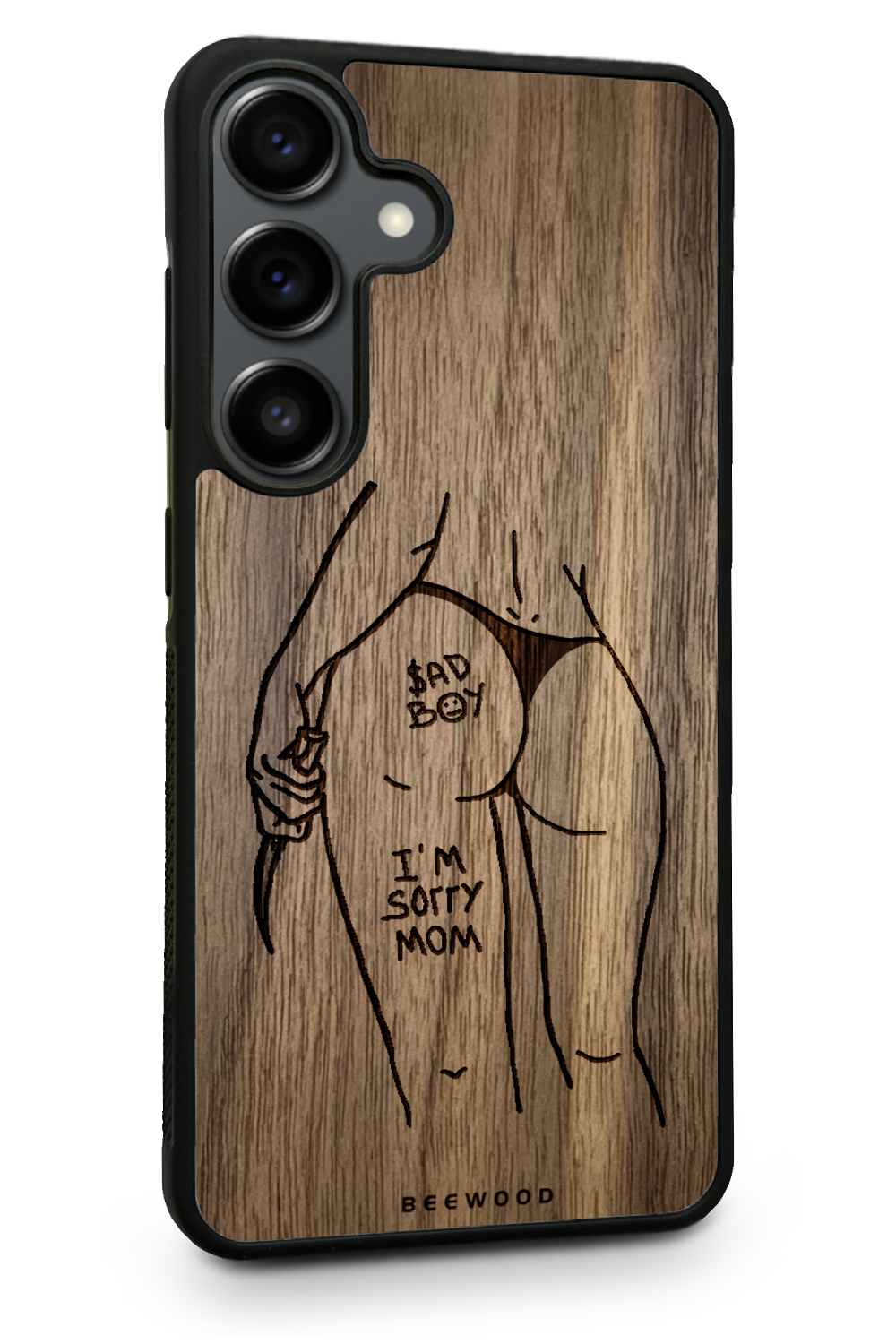Drevený kryt Samsung - BeeWood BAD GIRL