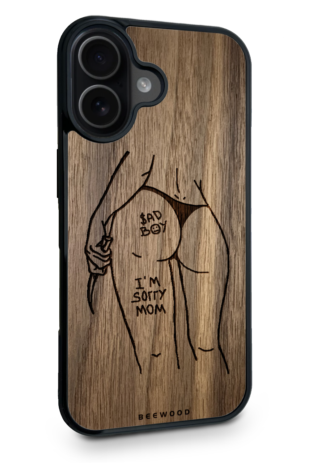 Drevený kryt iPhone - BeeWood BAD GIRL