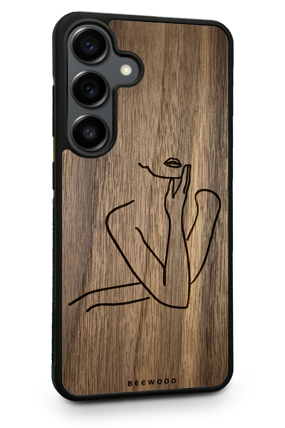 Drevený kryt Samsung - BeeWood LADY SILUETA