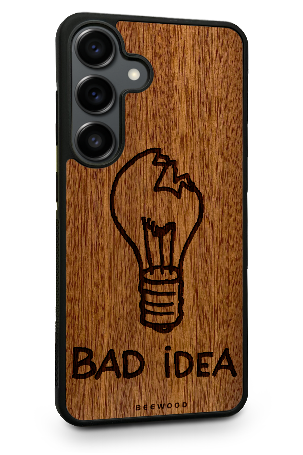 Drevený kryt Samsung - BeeWood BAD IDEA