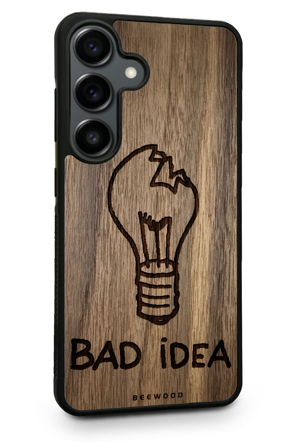 Drevený kryt Samsung - BeeWood BAD IDEA