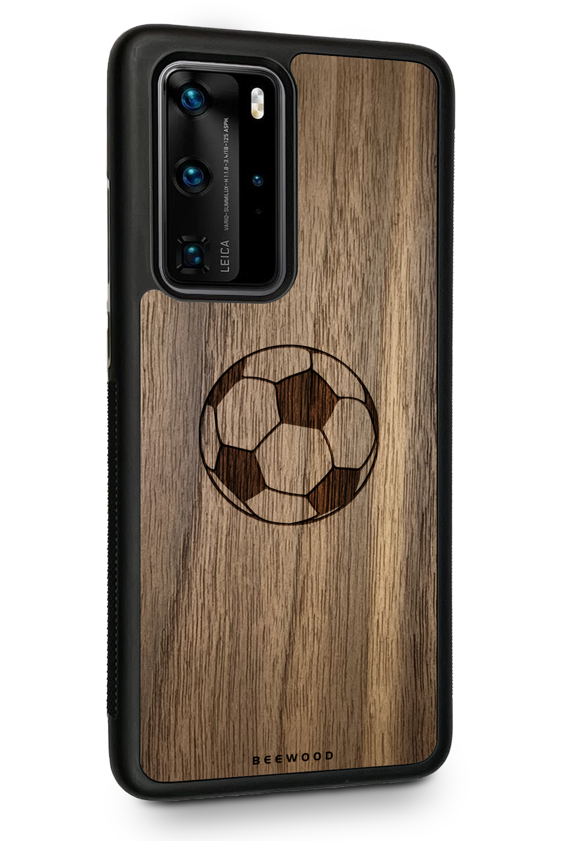 Drevený kryt Huawei - BeeWood FOOTBALL