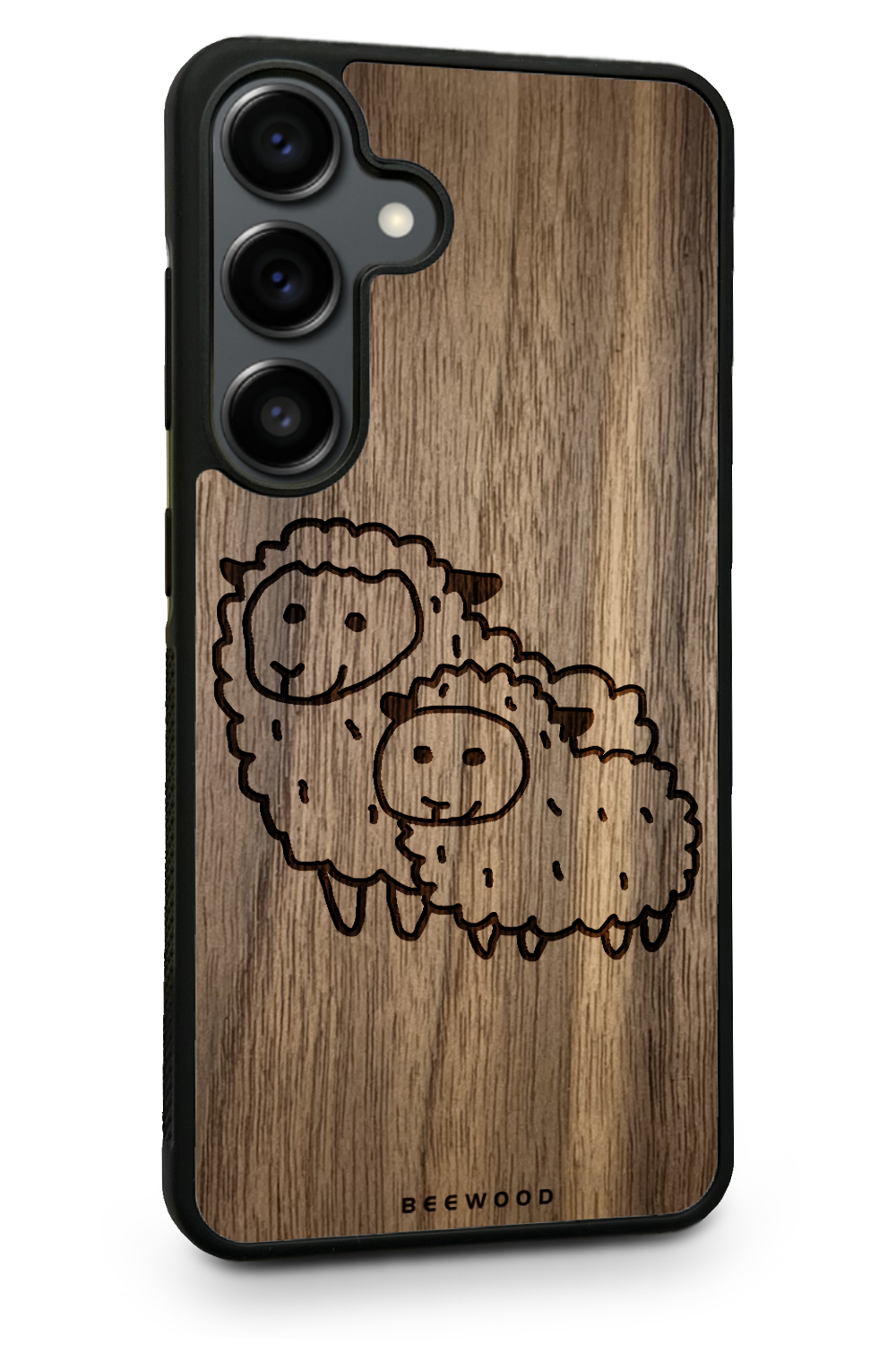 Drevený kryt Samsung - BeeWood SHEEP