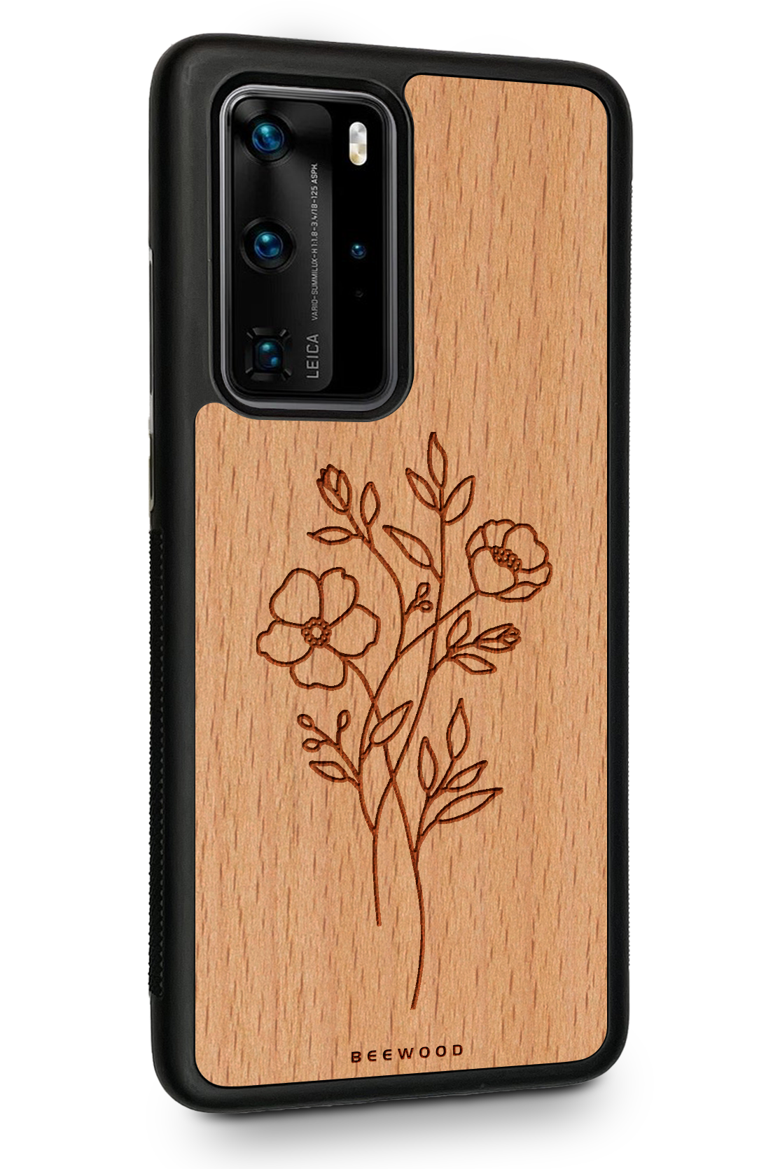 Drevený kryt Huawei - BeeWood KVETY