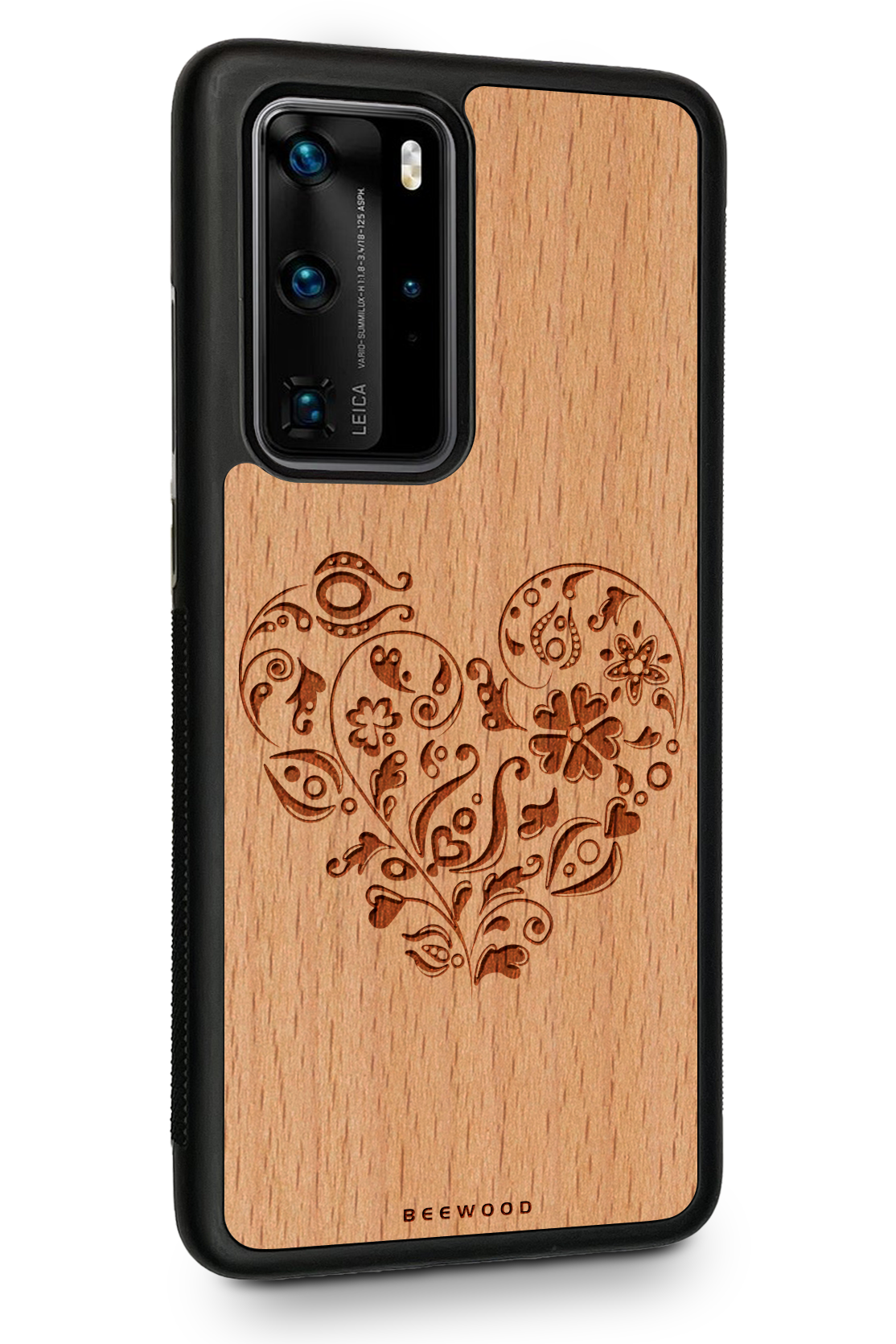 Drevený kryt Huawei - BeeWood ĽUDOVÝ MOTÍV No. 1