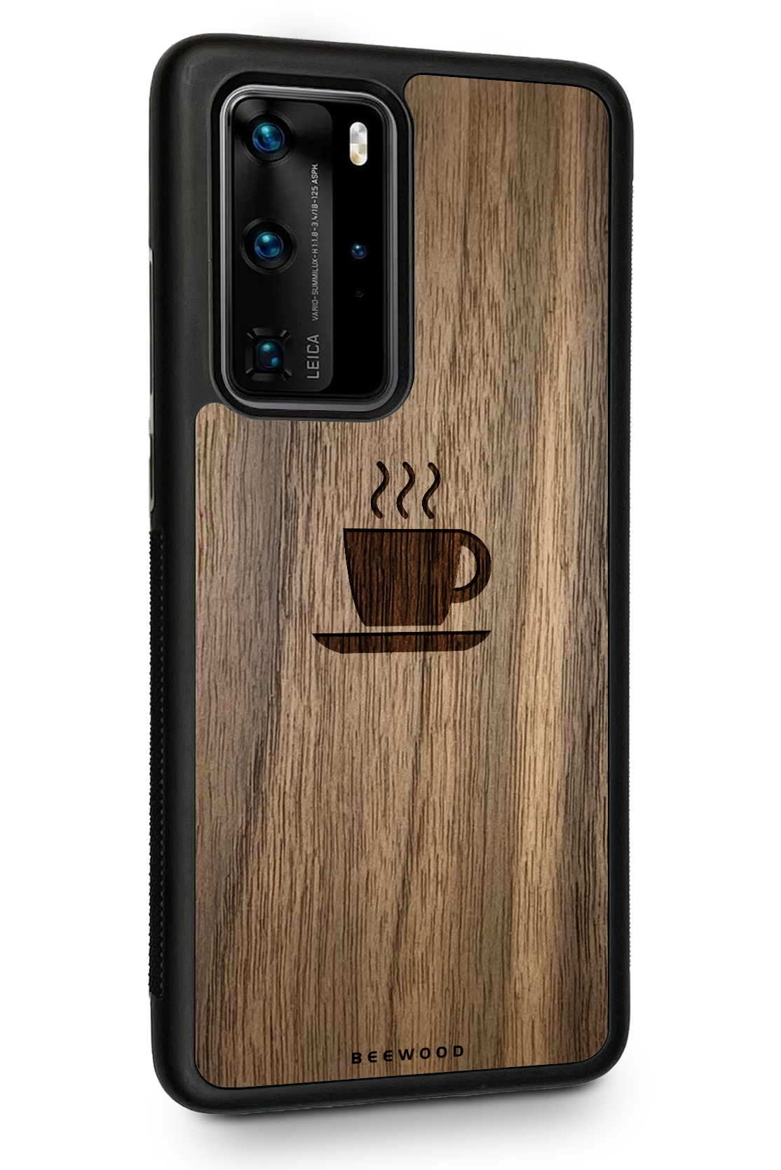 Drevený kryt Huawei - BeeWood KÁVA