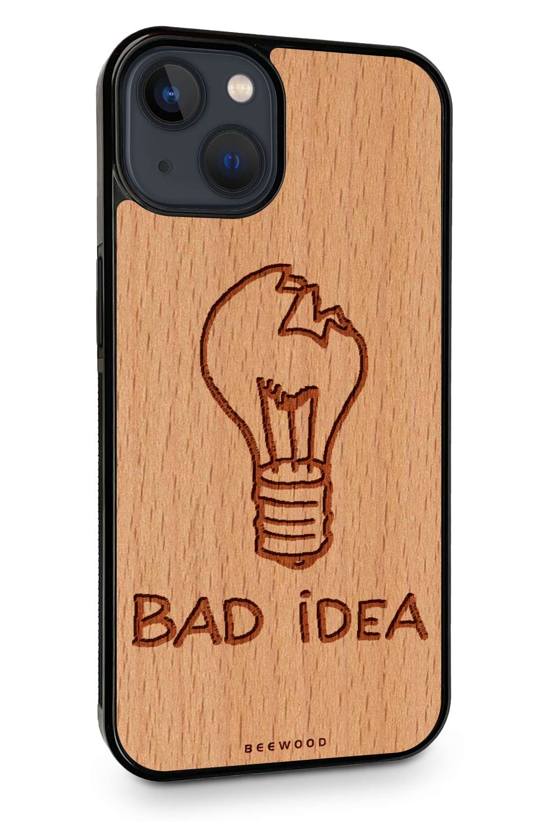 Drevený kryt iPhone - BeeWood BAD IDEA