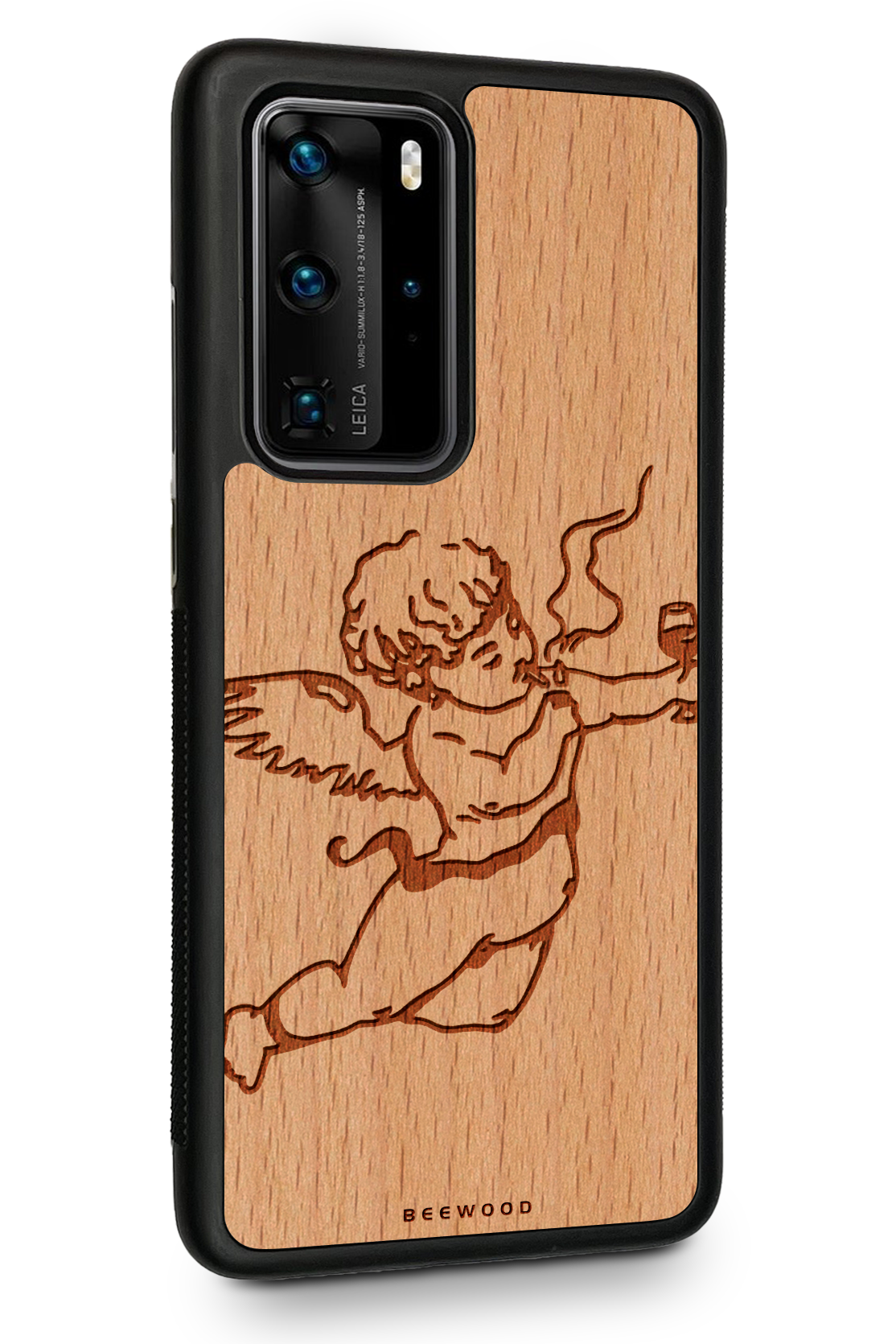 Drevený kryt Huawei - BeeWood DRUNK ANGEL