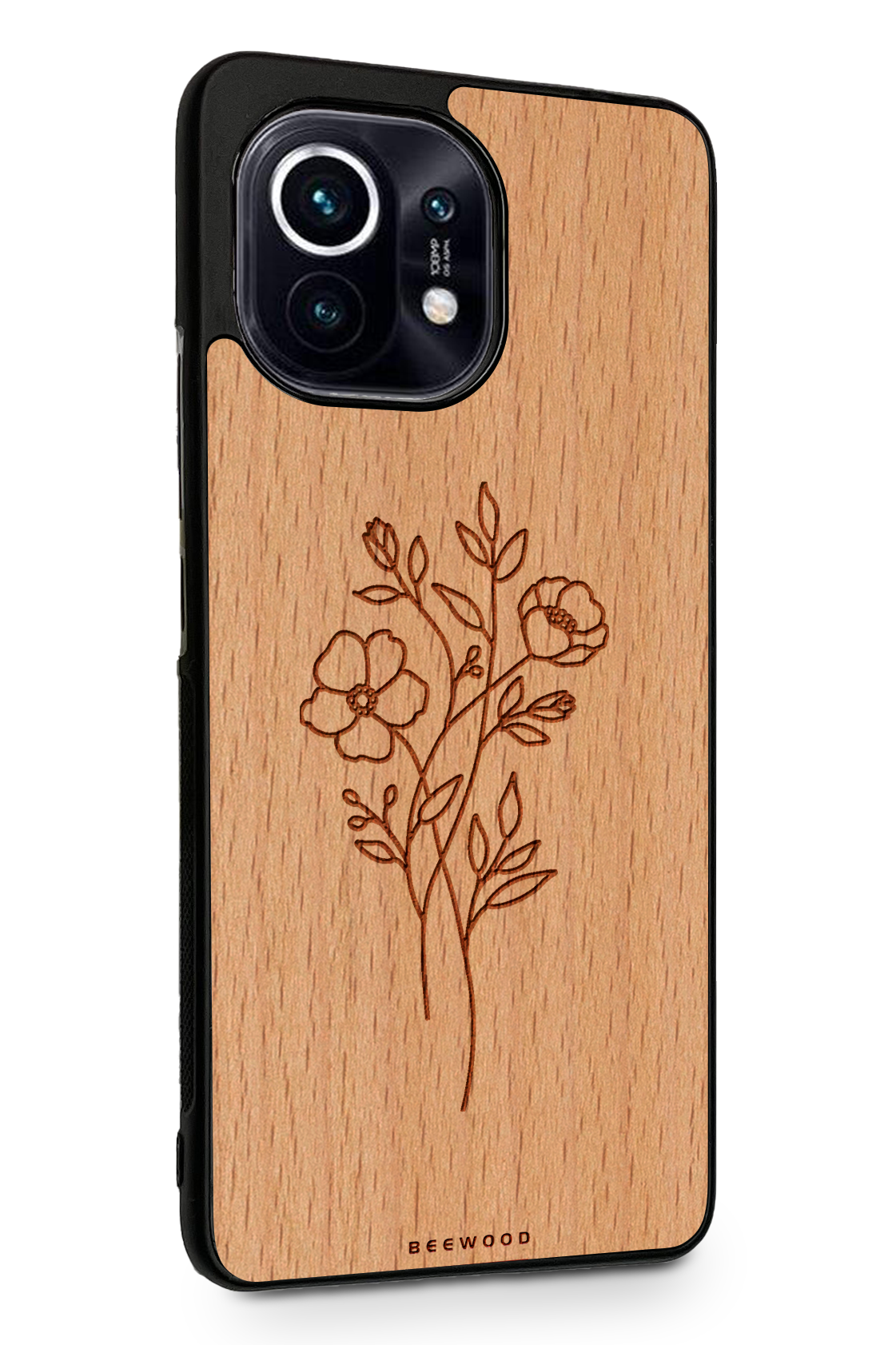Drevený kryt Xiaomi - BeeWood KVETY