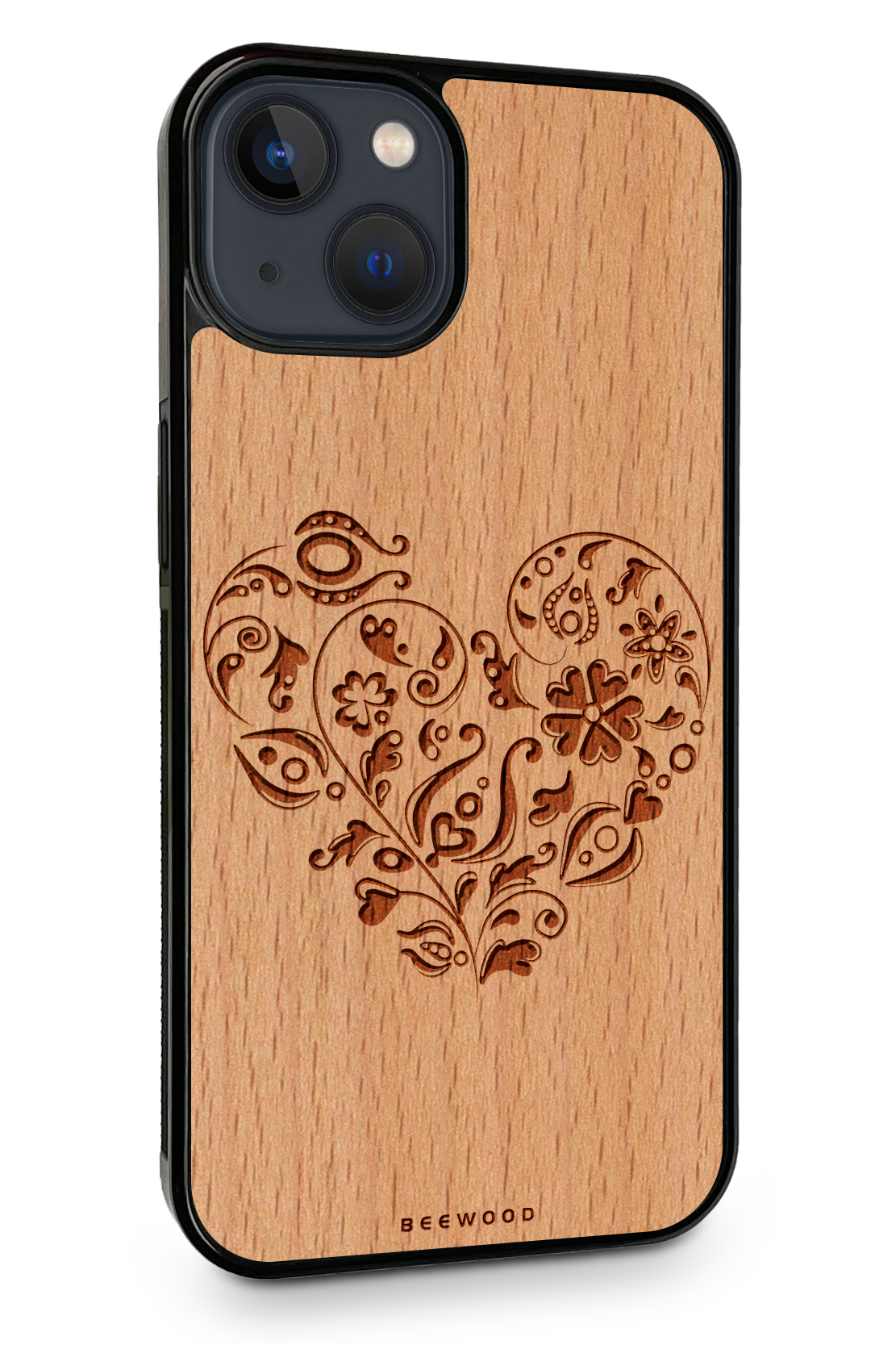 Drevený kryt iPhone - BeeWood ĽUDOVÝ MOTÍV No. 1