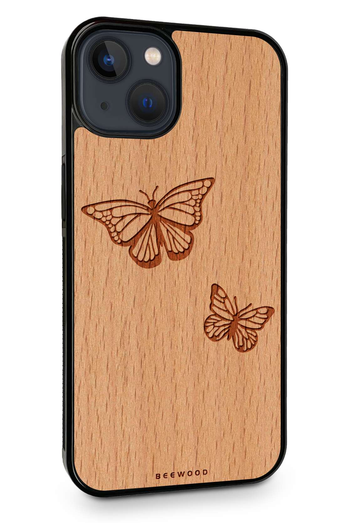 Drevený kryt iPhone - BeeWood MOTÝLE