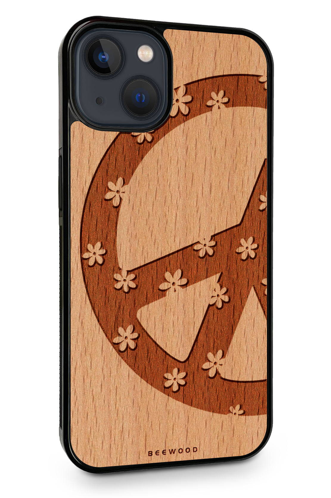 Drevený kryt iPhone - BeeWood PEACE