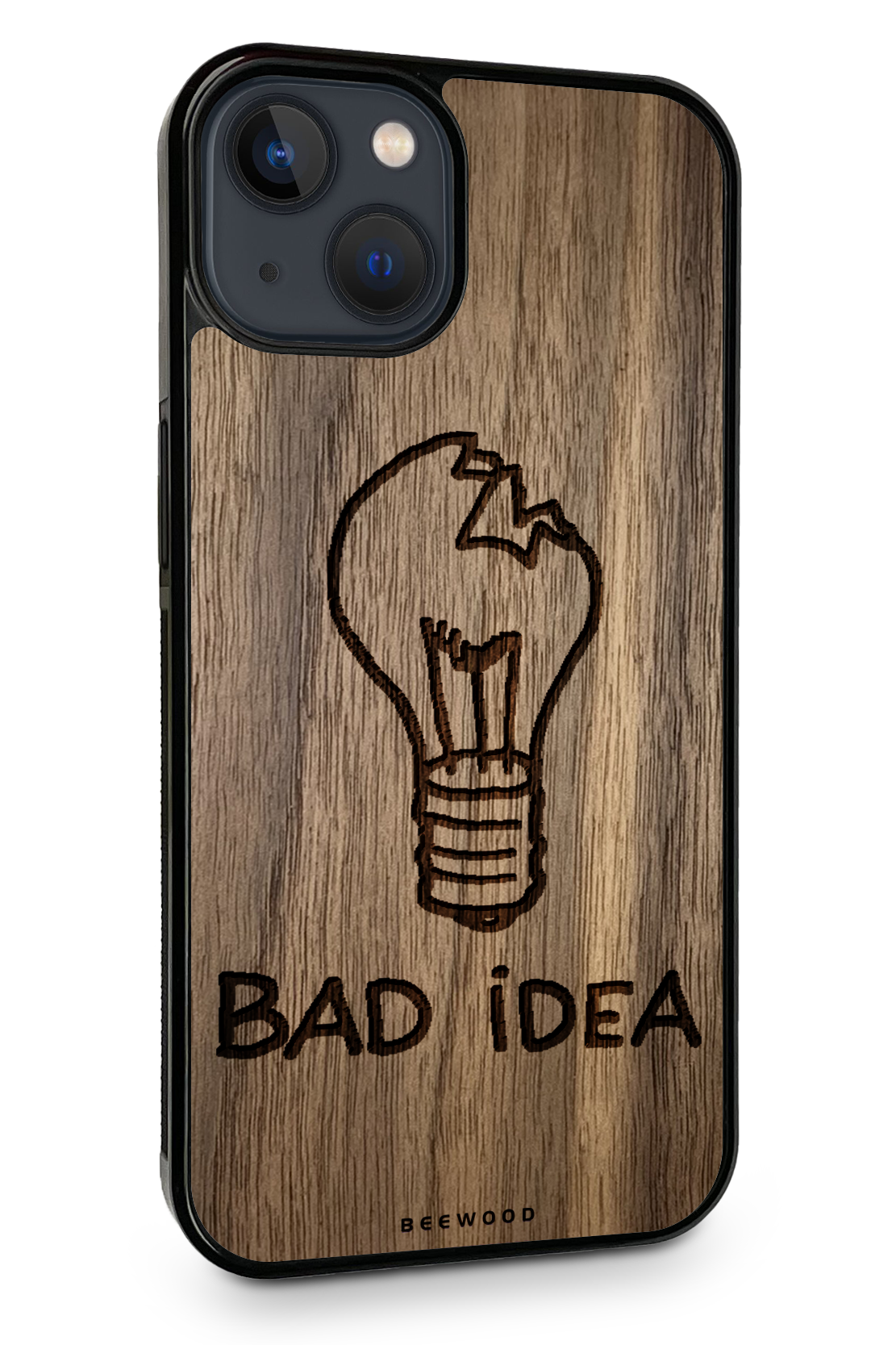 Drevený kryt iPhone - BeeWood BAD IDEA