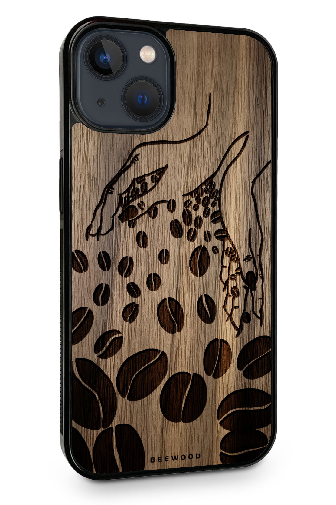 Drevený kryt iPhone - BeeWood KÁVOVÉ ZRNÁ