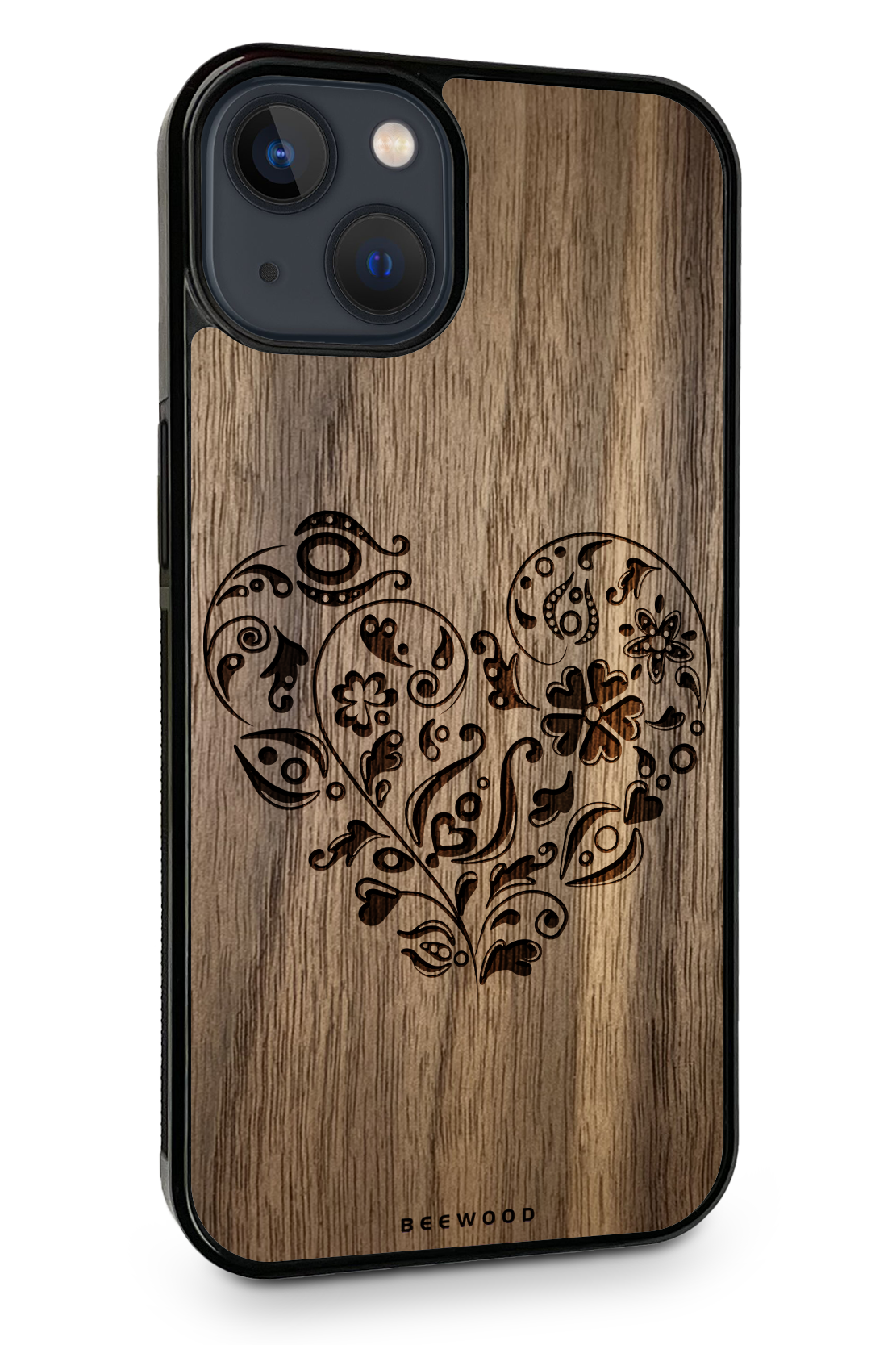 Drevený kryt iPhone - BeeWood ĽUDOVÝ MOTÍV No. 1