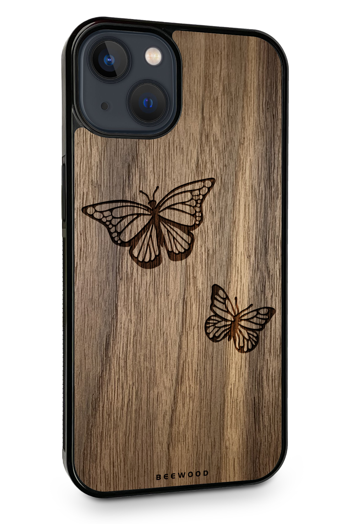 Drevený kryt iPhone - BeeWood MOTÝLE