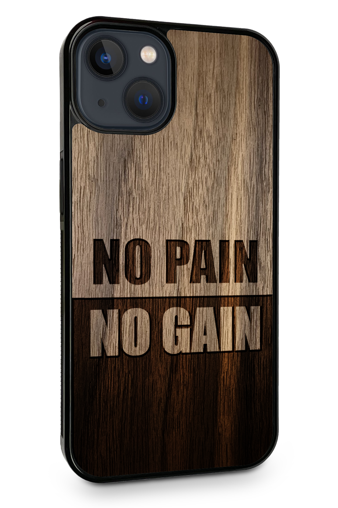Drevený kryt iPhone - BeeWood NO PAIN NO GAIN