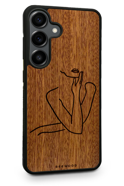 Drevený kryt Samsung - BeeWood LADY SILUETA