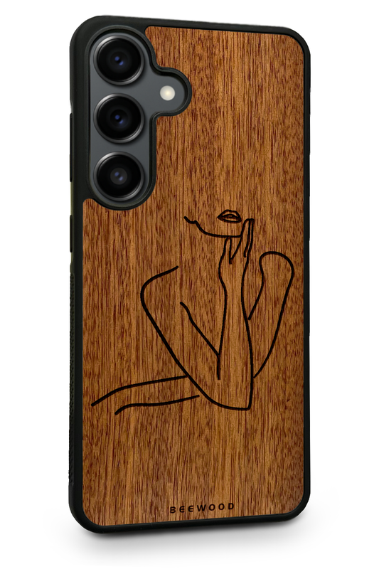 Drevený kryt Samsung - BeeWood LADY SILUETA