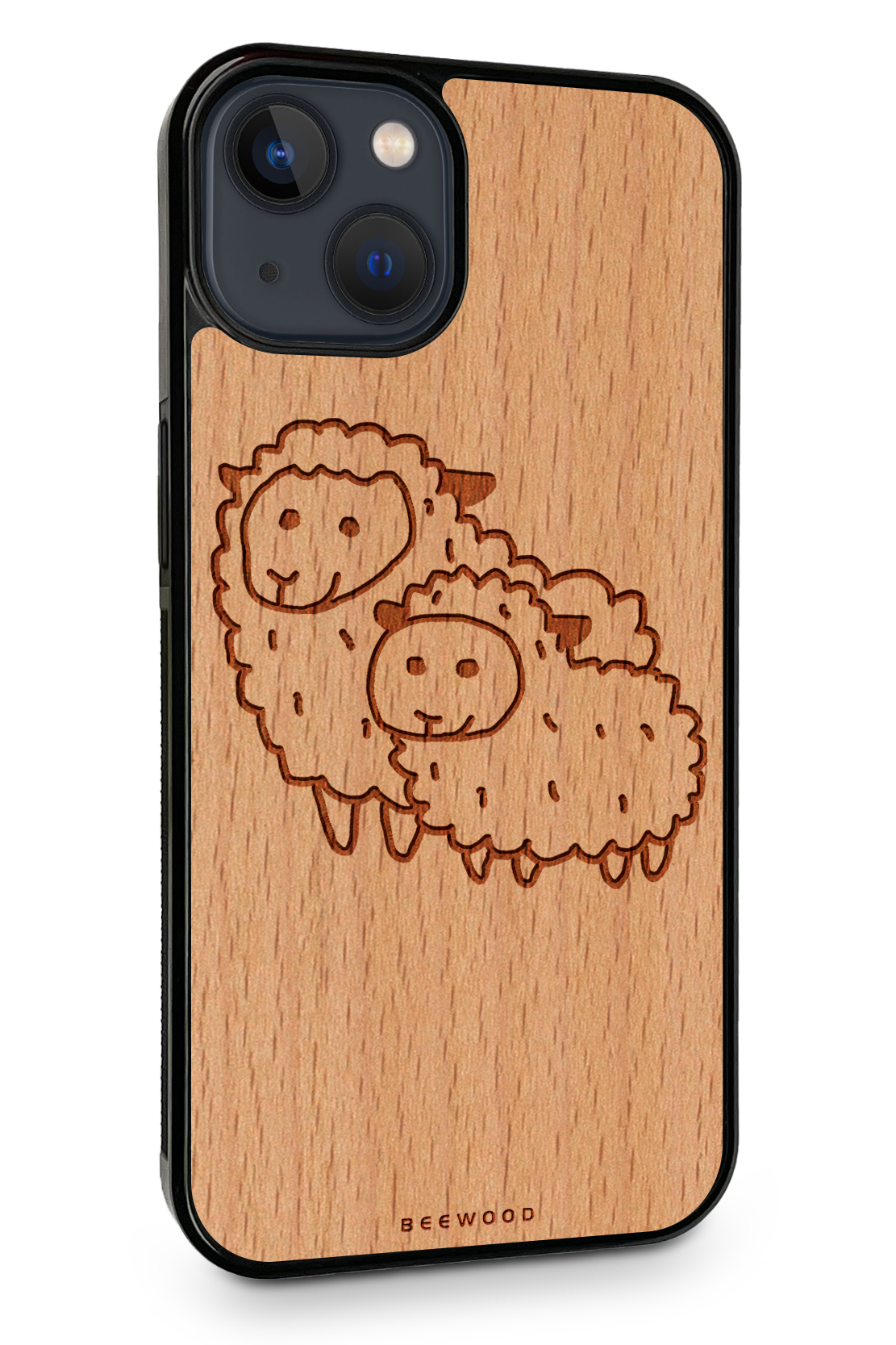 Drevený kryt iPhone - BeeWood SHEEP