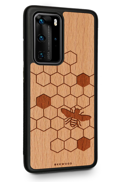 Drevený kryt Huawei - BeeWood VČELA