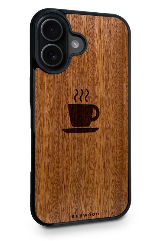 Drevený kryt iPhone - BeeWood KÁVA