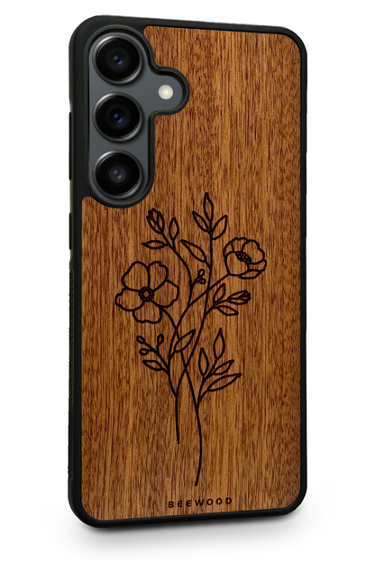 Drevený kryt Samsung - BeeWood KVETY
