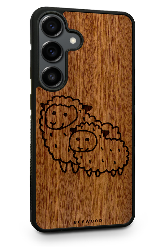 Drevený kryt Samsung - BeeWood SHEEP