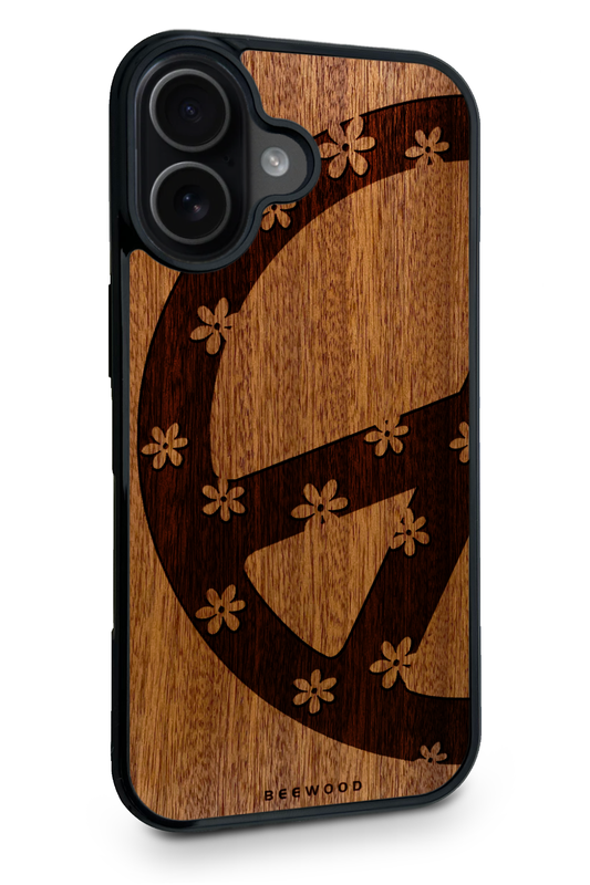 Drevený kryt iPhone - BeeWood PEACE