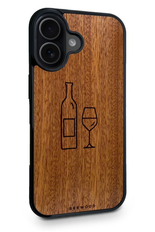 Drevený kryt iPhone - BeeWood VÍNO