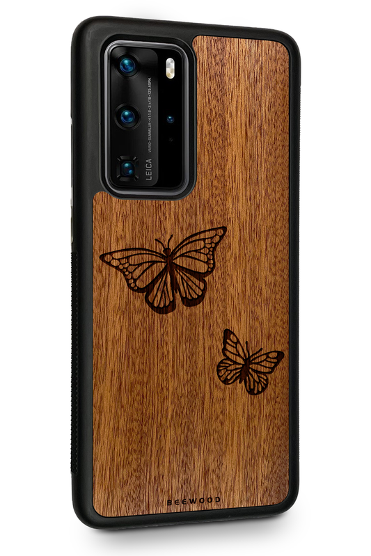 Drevený kryt Huawei - BeeWood MOTÝLE