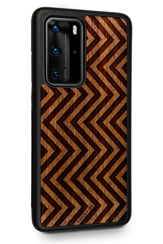 Drevený kryt Huawei - BeeWood STRIPES