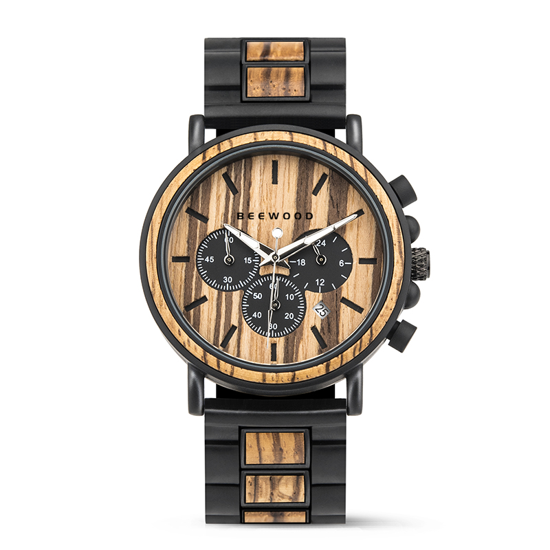 Drevené hodinky BeeWood - ZEBRAWOOD